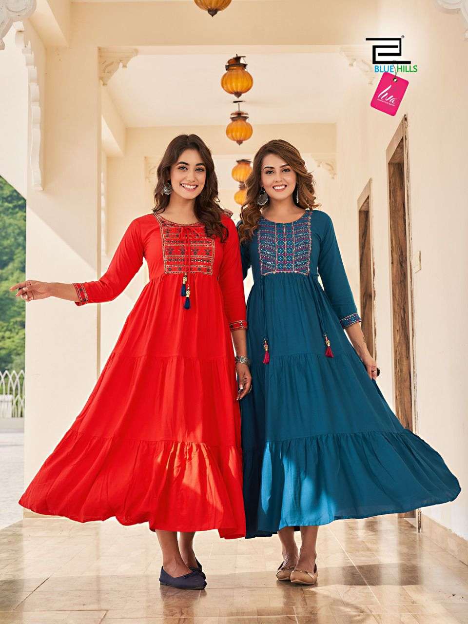 BLUE HILLS JASMINE DESIGNER RAYON GOWNS LATEST CATALOGUE (7)